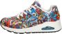 Skechers Uno Vexx Color Doodle Sneakers rood Dames - Thumbnail 4
