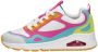 Skechers Uno Color Steps Meisjes Sneakers Multicolour - Thumbnail 2