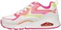 Skechers Uno Gen1 Color Surge Meisjes Sneakers Wit - Thumbnail 3