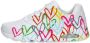 Skechers Sneakers UNO HIGHLIGHT LOVE vrijetijdsschoen lage schoen veterschoen met hartjes-print - Thumbnail 2