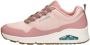 Skechers Uno Pla-Knit Sneakers Laag Roze - Thumbnail 2