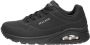 Skechers Sneakers met sleehak Uno Stand on Air Vrijetijdsschoen lage schoen veterschoen met fijne perforatie - Thumbnail 4