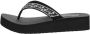 Skechers Vinyasa Butterfly Kiss Dames Slippers Zwart - Thumbnail 2