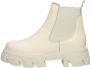 Steve Madden Mixture chunky leren chelsea boots off white - Thumbnail 2