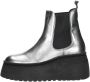 Steve Madden Pegasus Enkellaarsjes Plat Zilverkleur - Thumbnail 2
