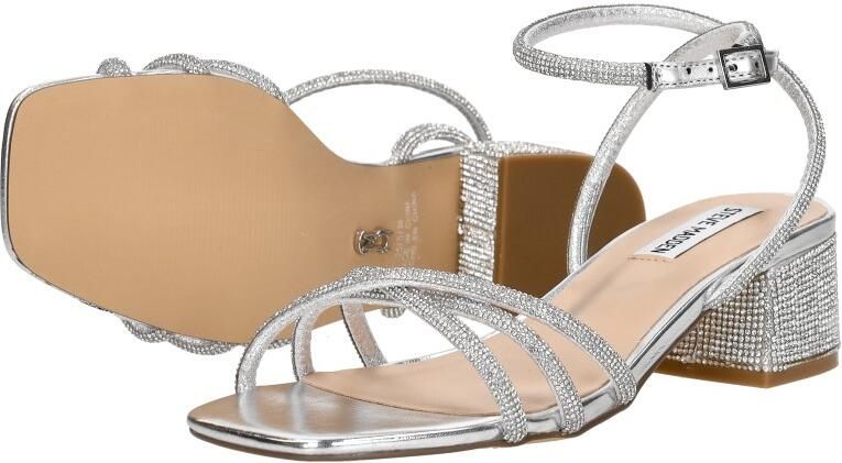 Steve Madden Cerena Sandalen Hak Zilverkleur - Foto 6