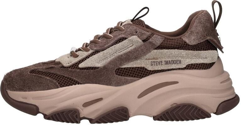 Steve Madden Sneakers van leermix met logoprint model 'Possession'