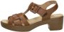 Sub55 Comfort Collection Luz 04 Sandalen Hak Cognac - Thumbnail 2