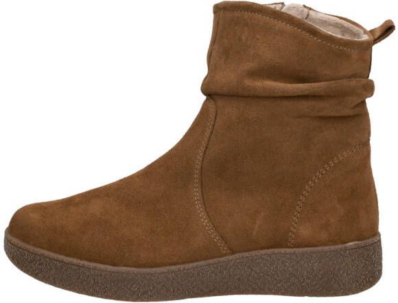Sub55 Comfort Collection Marina 17 Enkellaarsjes Plat cognac