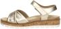 Sub55 Comfort Collection Mia 01 Sandalen Plat Goudkleur - Thumbnail 2