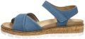 Sub55 Comfort Collection Mia 01 Sandalen Plat Licht blauw - Licht blauw