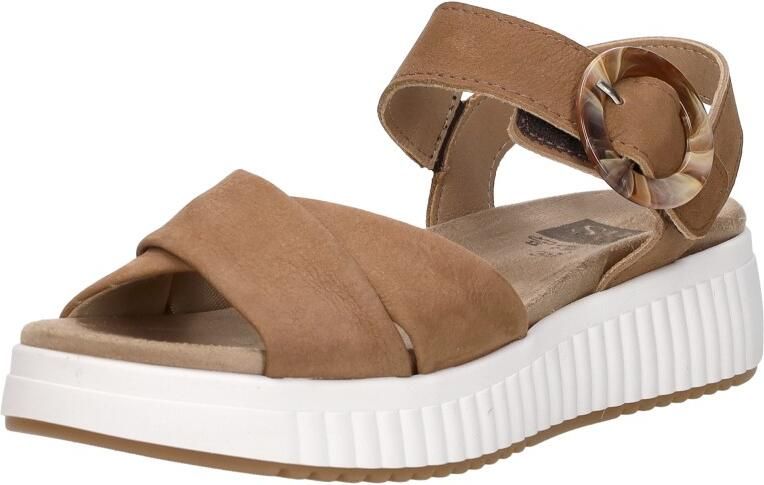 Sub55 Comfort Collection Harper 01 Sandalen Plat Cognac - Foto 4