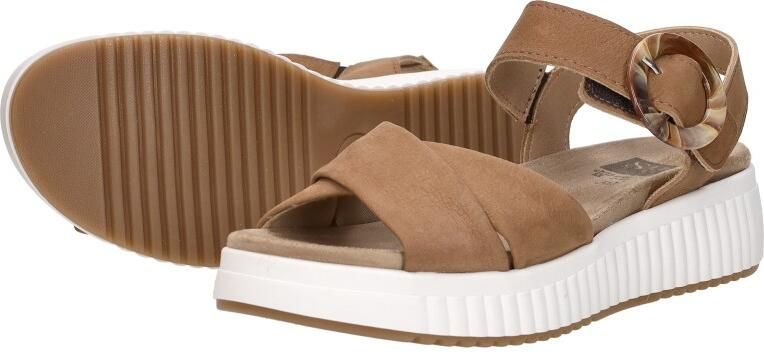 Sub55 Comfort Collection Harper 01 Sandalen Plat Cognac - Foto 6