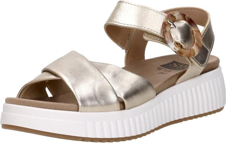 Sub55 Comfort Collection Harper 01 Sandalen Plat Goudkleur - Foto 4