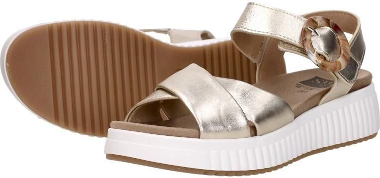 Sub55 Comfort Collection Harper 01 Sandalen Plat Goudkleur - Foto 6
