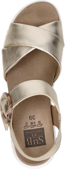 Sub55 Comfort Collection Harper 01 Sandalen Plat Goudkleur - Foto 7