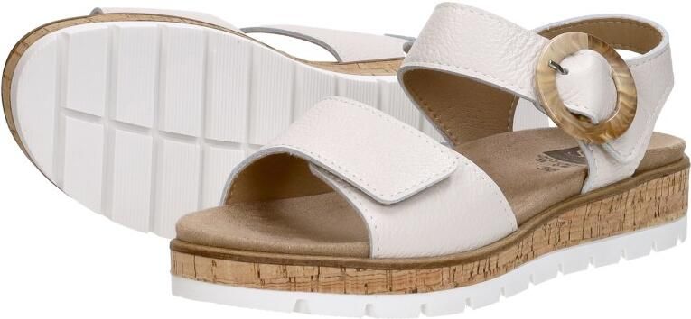 Sub55 Comfort Collection Mia 96 Sandalen Plat Gebroken wit - Foto 6