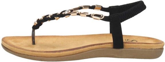 Sub55 Sandalen Plat Sandalen Plat zwart - Foto 2