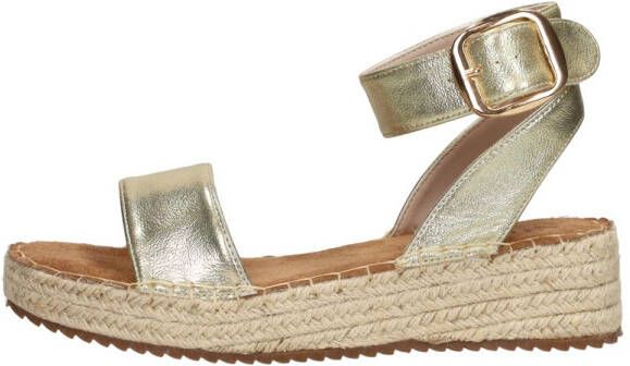 Sub55 Sandalen Plat Sandalen Plat goudkleur - Foto 3