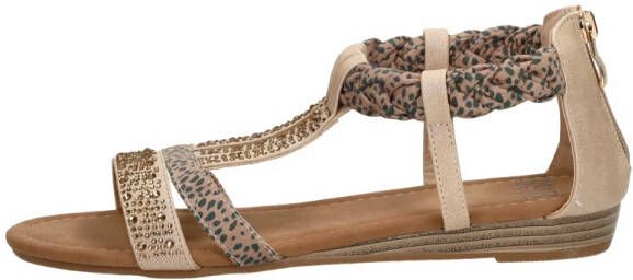 Sub55 Sandalen Plat Sandalen Plat beige