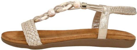 Sub55 Sandalen Plat Sandalen Plat goudkleur - Foto 2