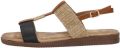 Sub55 Sandalen Plat Sandalen Plat Zwart - Zwart