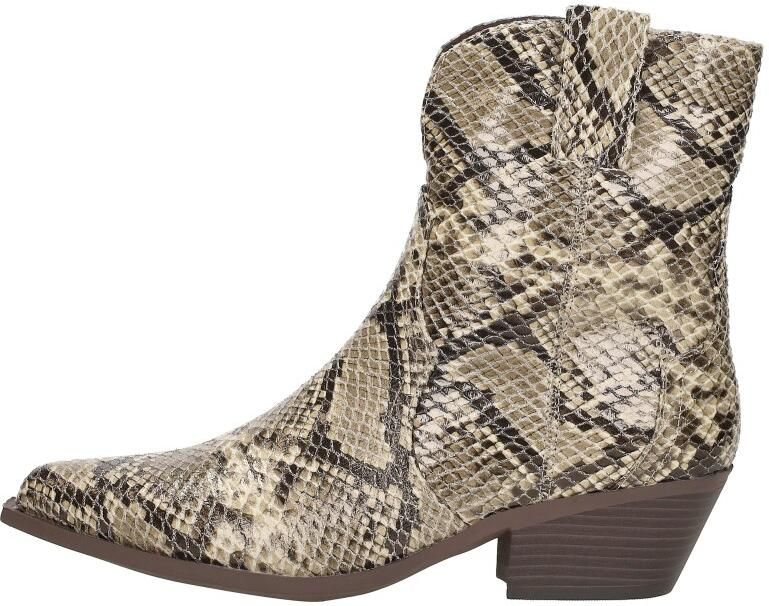 Sub55 Enkellaarsjes Hak Enkellaarsjes Hak Beige - Foto 2