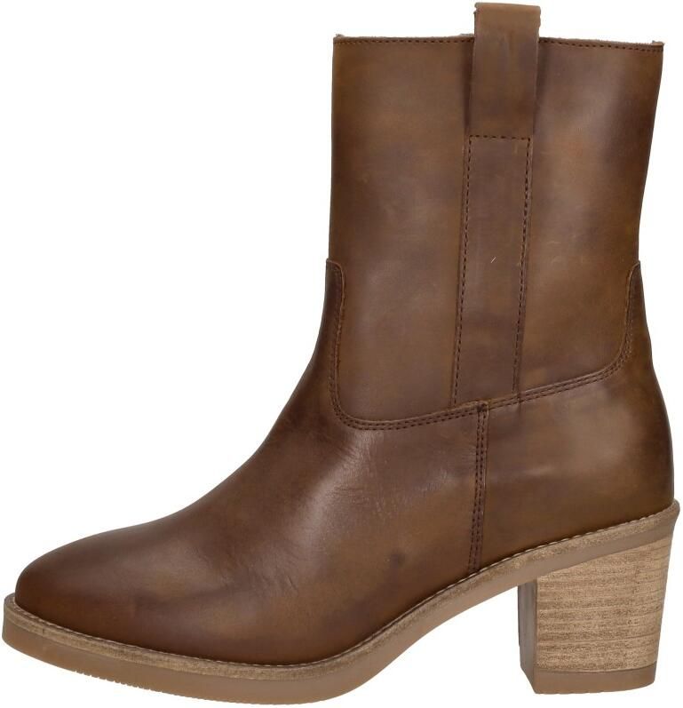 Sub55 Enkellaarsjes Hak Enkellaarsjes Hak cognac - Foto 2