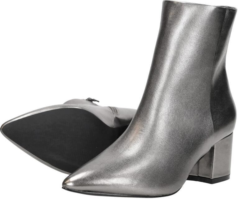 Sub55 Enkellaarsjes Hak Enkellaarsjes Hak Zilverkleur - Foto 4