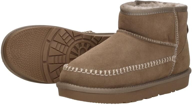 Sub55 Enkellaarsjes Plat Enkellaarsjes Plat Taupe - Foto 5