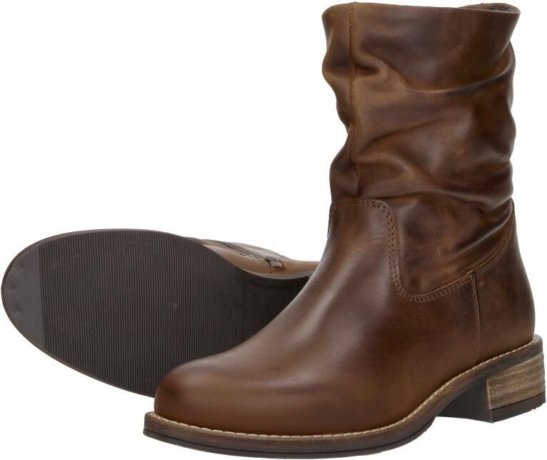 Sub55 Enkellaarsjes Plat Enkellaarsjes Plat Cognac - Foto 3