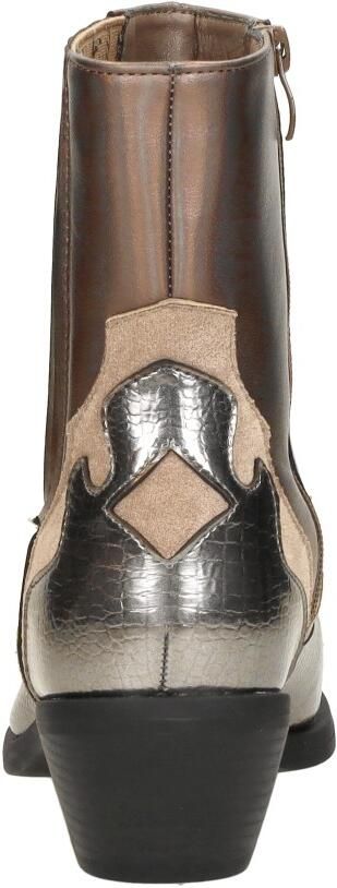 Sub55 Western boots Enkellaarsjes Hak Brons - Foto 6