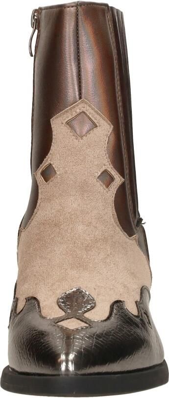 Sub55 Western boots Enkellaarsjes Hak Brons - Foto 5