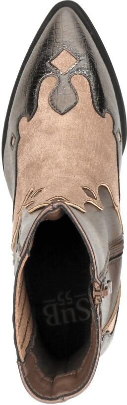 Sub55 Western boots Enkellaarsjes Hak Brons - Foto 7