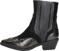Sub55 Western boots Enkellaarsjes Hak Zwart - Zwart