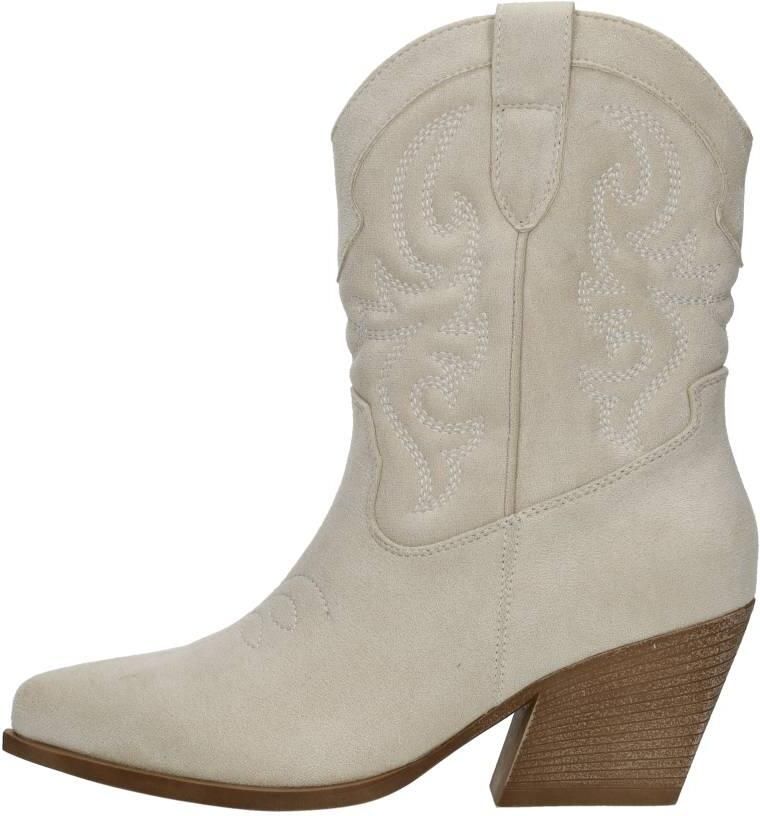Sub55 Western boots Enkellaarsjes Hak beige - Foto 3