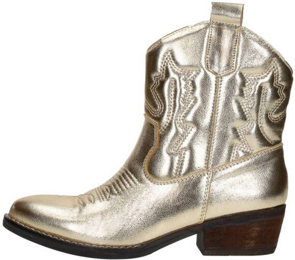 Sub55 Western boots Enkellaarsjes Hak goudkleur - Foto 4