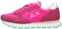 Sun68 Sun 68 Ally Solid Nylon dames sneaker Fuchsia - Thumbnail 4