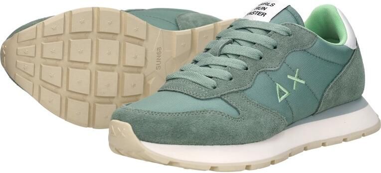 Sun68 Sun 68 Ally Solid Nylon Sneakers Dames Groen - Foto 7