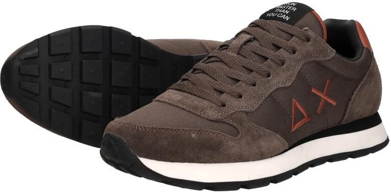 Sun68 Sneakers van nylon en suède met geborduurd logo - Foto 5