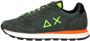 Sun68 Fluo Solid Sneaker Donkergroen Militair Green Heren - Thumbnail 2