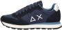 Sun68 Heren Lage sneakers Tom Solid Donkerblauw Suède - Thumbnail 2