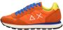 Sun68 Tom Solid Nylon Men Lage sneakers Heren Oranje - Thumbnail 3
