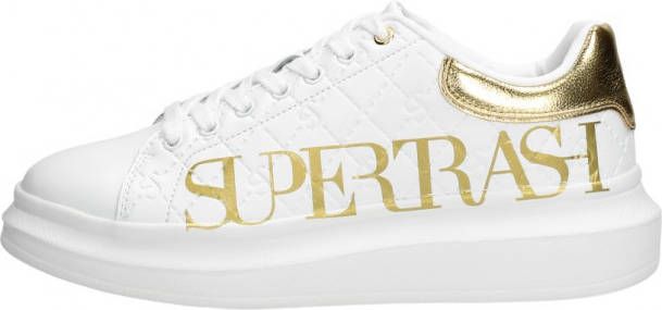 Supertrash Suptertrash Lane Emb Sneaker Women Wht-Gld