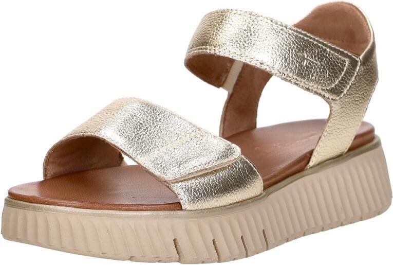 Tamaris Comfort Sandalen Plat Sandalen Plat Goudkleur - Foto 4