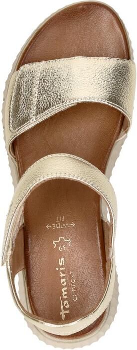 Tamaris Comfort Sandalen Plat Sandalen Plat Goudkleur - Foto 8