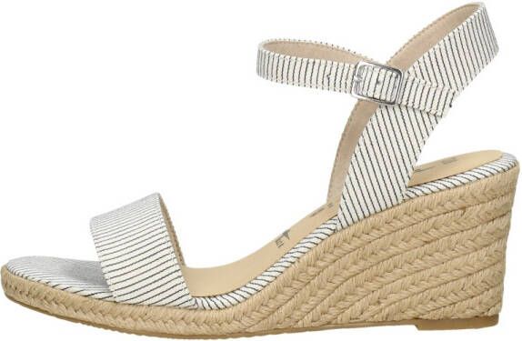 Tamaris Sandalen met sleehak wit - Schoenen.nl