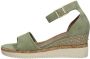 Tamaris Casual open teen pistache sandalen Green Dames - Thumbnail 2