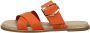 Tamaris Oranje Suède Gesp Slippers Orange Dames - Thumbnail 2