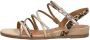 Tamaris Leopard Sandalen beige Textiel Dames - Thumbnail 3